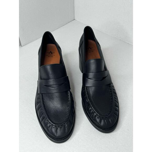 Aquatalia Josette Classic Retro Y2K Nappa Heel Mocasines in Black size 11 - Picture 9 of 11